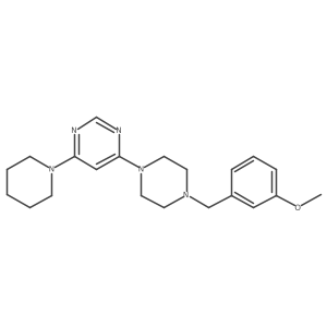 4-{4-[(3-Methoxyphenyl)methyl]piperazin-1-yl}-6-(piperidin-1-yl)pyrimidine结构式