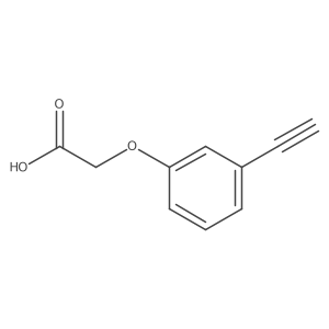 2-(3-ethynylphenoxy)acetic acid结构式