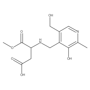 1-Methyl hydrogen N-[[3-hydroxy-5-(hydroxymethyl)-2-methyl-4-pyridinyl]methyl]aspartate结构式