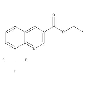 Ethyl 8-(trifluoromethyl)quinoline-3-carboxylate结构式