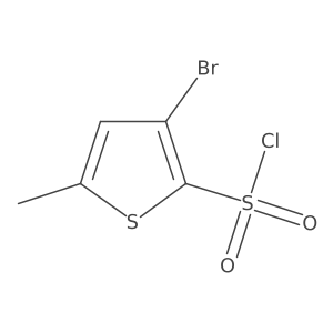 3-Bromo-5-methylthiophene-2-sulfonyl chloride结构式