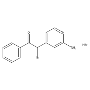 2-(2-Amino-4-pyridyl)-2-bromo-1-phenylethanone hydrocbromide结构式