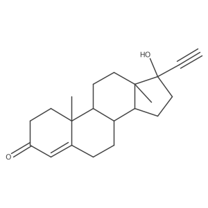 (13alpha,17alpha)-17-Hydroxypregn-4-en-20-yn-3-one结构式