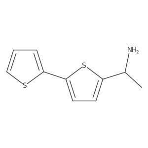 1-([2,2'-Bithiophen]-5-yl)ethan-1-amine结构式