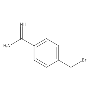 4-(Bromomethyl)benzamidine Structure