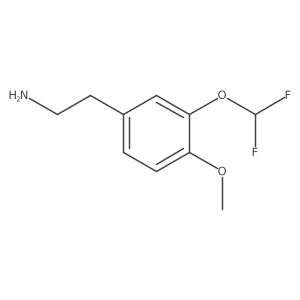 2-[3-(Difluoromethoxy)-4-methoxyphenyl]ethan-1-amine Structure