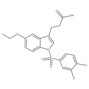 3-[1-(3,4-Dichloro-benzenesulfonyl)-5-ethoxy-1h-indol-3-yl]-propionic acid结构式