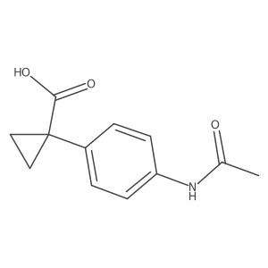 1-(4-Acetamidophenyl)cyclopropane-1-carboxylic acid Structure