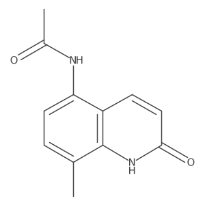 N-(1,2-Dihydro-8-methyl-2-oxo-5-quinolinyl)acetamide结构式
