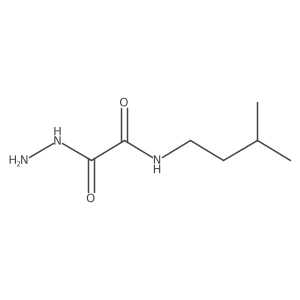 2-Hydrazineyl-N-isopentyl-2-oxoacetamide结构式