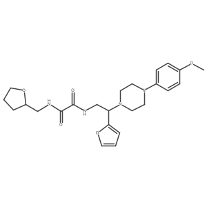N1-(2-(furan-2-yl)-2-(4-(4-methoxyphenyl)piperazin-1-yl)ethyl)-N2-((tetrahydrofuran-2-yl)methyl)oxalamide Structure