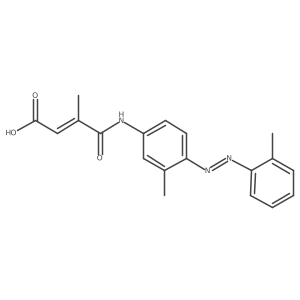 2-Butenoic acid, 3-methyl-4-[[3-methyl-4-[2-(2-methylphenyl)diazenyl]phenyl]amino]-4-oxo-结构式