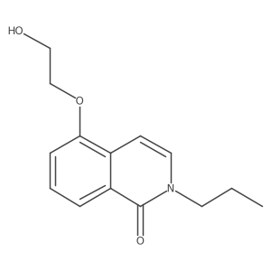 5-(2-Hydroxyethoxy)-2-propylisoquinolin-1(2H)-one结构式