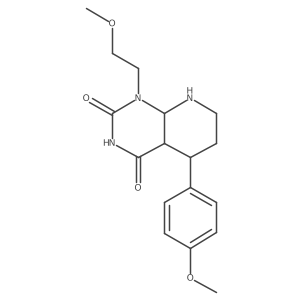 1-(2-Methoxyethyl)-5-(4-methoxyphenyl)-4a,5,6,7,8,8a-hexahydropyrido[2,3-d]pyrimidine-2,4-dione Structure