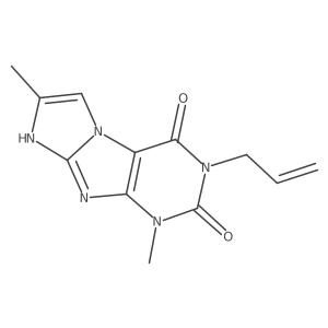 3-allyl-1,7-dimethyl-1H-imidazo[2,1-f]purine-2,4(3H,8H)-dione Structure
