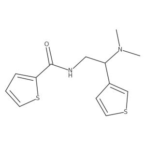 N-(2-(dimethylamino)-2-(thiophen-3-yl)ethyl)thiophene-2-carboxamide结构式
