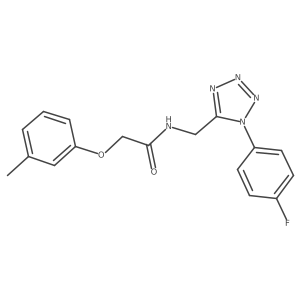 N-{[1-(4-fluorophenyl)-1H-1,2,3,4-tetrazol-5-yl]methyl}-2-(3-methylphenoxy)acetamide Structure