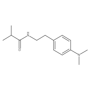 N-{2-[4-(dimethylamino)phenyl]ethyl}-2-methylpropanamide结构式