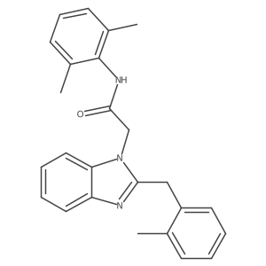 N-(2,6-dimethylphenyl)-2-[2-(2-methylbenzyl)-1H-1,3-benzimidazol-1-yl]acetamide Structure