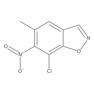 7-Chloro-5-methyl-6-nitro-1,2-benzisoxazole结构式