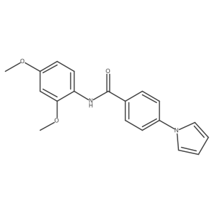 N-(2,4-dimethoxyphenyl)-4-(1H-pyrrol-1-yl)benzamide结构式
