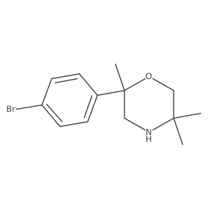 2-(4-Bromophenyl)-2,5,5-trimethylmorpholine Structure
