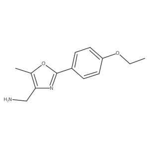 (2-(4-Ethoxyphenyl)-5-methyloxazol-4-yl)methanamine Structure