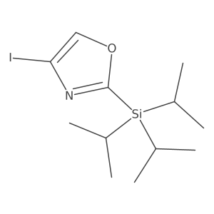 2-Triisopropylsilyl-4-iodooxazole Structure