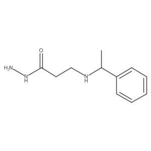 3-[(1-Phenylethyl)amino]propanohydrazide Structure