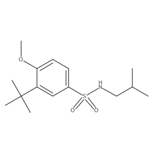 3-tert-butyl-N-isobutyl-4-methoxybenzenesulfonamide Structure