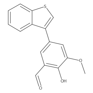 5-Benzo[b]thien-3-yl-2-hydroxy-3-methoxybenzaldehyde Structure