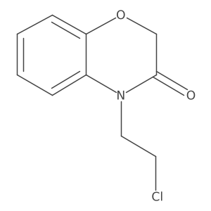 4-(2-chloroethyl)-3,4-dihydro-2H-1,4-benzoxazin-3-one结构式