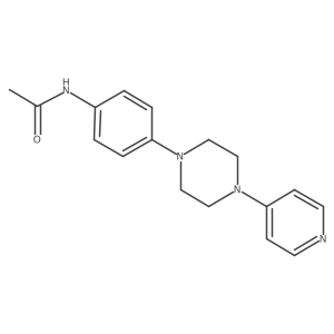 Acetamide,n-[4-[4-(4-pyridinyl)-1-piperazinyl]phenyl]- Structure