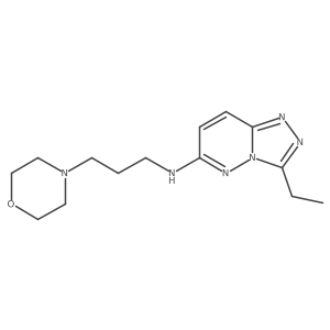 CCc1nnc2ccc(NCCCN3CCOCC3)nn12结构式