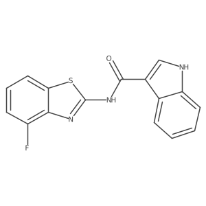 N-(4-fluoro-1,3-benzothiazol-2-yl)-1H-indole-3-carboxamide Structure