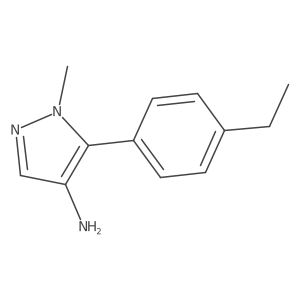 5-(4-ethylphenyl)-1-methyl-1H-pyrazol-4-amine结构式