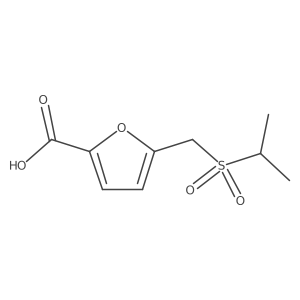 5-((Isopropylsulfonyl)methyl)furan-2-carboxylic acid结构式
