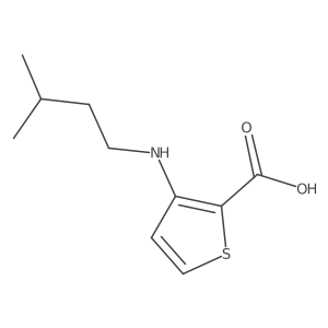 3-[(3-Methylbutyl)amino]-2-thiophenecarboxylic acid结构式