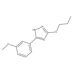 3-(3-Methoxyphenyl)-5-(propylthio)-1H-1,2,4-triazole结构式