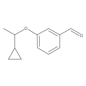 3-(1-Cyclopropylethoxy)benzaldehyde结构式