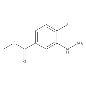 Methyl 4-fluoro-3-hydrazinylbenzoate Structure