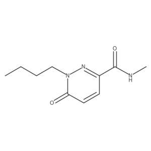 1-butyl-N-methyl-6-oxo-1,6-dihydropyridazine-3-carboxamide结构式