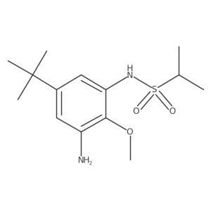 N-[3-amino-5-(1,1-dimethylethyl)-2-methoxyphenyl]-2-propanesulfonamide结构式