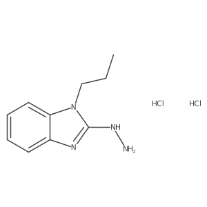 2-Hydrazino-1-propyl-1H-benzimidazole dihydrochloride Structure