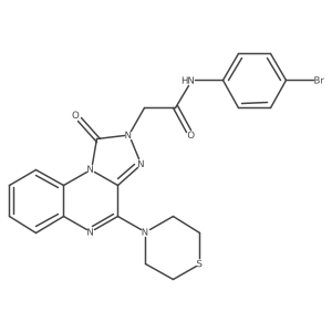 N-(4-bromophenyl)-2-[1-oxo-4-(thiomorpholin-4-yl)-1H,2H-[1,2,4]triazolo[4,3-a]quinoxalin-2-yl]acetamide Structure