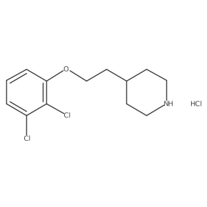 4-[2-(2,3-Dichlorophenoxy)ethyl]piperidine hydrochloride结构式