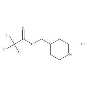 4-Piperidinylmethyl 2,2,2-trichloroacetate hydrochloride Structure