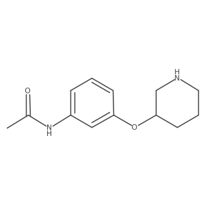 N-[3-(Piperidin-3-yloxy)phenyl]acetamide结构式