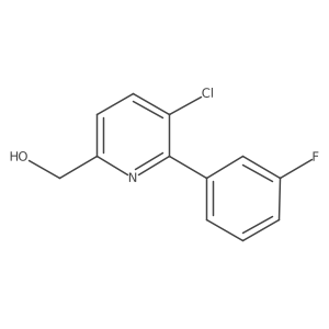 [5-Chloro-6-(3-fluorophenyl)pyridin-2-yl]methanol结构式