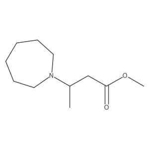 Methyl 3-(Azepan-1-yl)butanoate结构式
